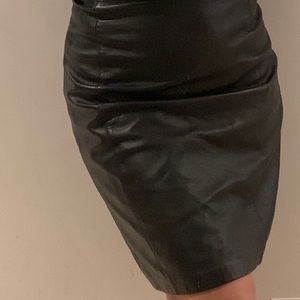 Sexy Leather Skirt
